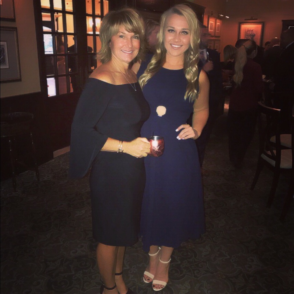 Navy Sleeveless Cutout dress